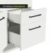 Balcão de Pia Cozinha 150 cm 2 Portas e 2 Gavetas (Com Tampo) Branco Agata Madesa