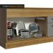 Balcão de Pia Cozinha 150 cm 2 Portas e 2 Gavetas (Com Tampo) Rustic/Cinza Agata Madesa