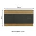 Balcão de Pia Cozinha 150 cm 2 Portas e 2 Gavetas (Com Tampo) Rustic/Preto Agata Madesa