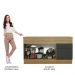 Balcão de Pia Cozinha 150 cm 2 Portas e 2 Gavetas (Com Tampo) Rustic/Preto Agata Madesa