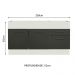 Balcão de Pia Cozinha 150 cm 2 Portas e 2 Gavetas (Sem Tampo e Pia) Branco/Preto Agata Madesa