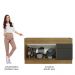 Balcão de Pia Cozinha 150 cm 2 Portas e 2 Gavetas (Sem Tampo e Pia) Rustic/Preto Agata Madesa