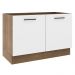 Balcão de Pia Cozinha 2 Portas Rustic/Branco Agata Madesa