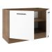 Balcão de Pia Cozinha 2 Portas Rustic/Branco Agata Madesa