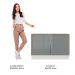 Balcão de Pia Madesa Lux 120 cm 2 Portas - Branco/Cinza