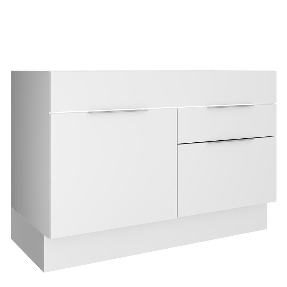 Balcão de Pia Madesa Stella 1 Porta e 2 Gavetas - Branco