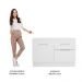 Balcão de Pia Madesa Stella 1 Porta e 2 Gavetas - Branco