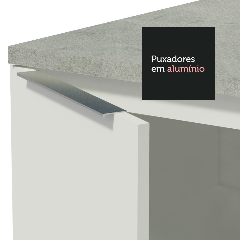 Balcão de Pia Madesa Stella 1 Porta e 2 Gavetas - Branco