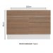 Balcão de Pia Madesa Stella 1 Porta e 2 Gavetas - Branco/Rustic
