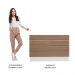 Balcão de Pia Madesa Stella 1 Porta e 2 Gavetas - Branco/Rustic