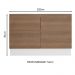 Balcão de Pia Madesa Stella 2 Portas - Branco/Rustic