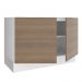 Balcão de Pia Madesa Stella 2 Portas - Branco/Rustic