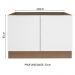 Balcão de Pia Madesa Stella 2 Portas - Rustic/Branco