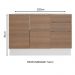 Balcão de Pia Madesa Stella 2 Portas e 3 Gavetas - Branco/Rustic