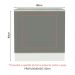 Balcão para Forno de Embutir 80 x 60 cm Com Tampo Branco/Cinza Agata Madesa