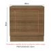 Balcão para Forno de Embutir 80 x 60 cm Com Tampo Rustic Glamy, Stella Madesa