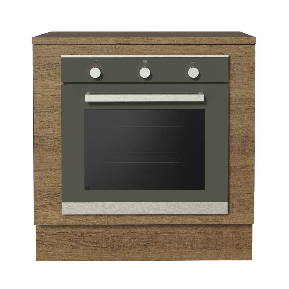 Balcão para Forno de Embutir 80 x 60 cm Com Tampo Rustic Glamy, Stella Madesa