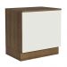 Balcão para Forno de Embutir 80 x 60 cm Com Tampo Rustic/Branco Agata, Glamy, Stella Madesa