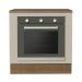 Balcão para Forno de Embutir 80 x 60 cm Com Tampo Rustic/Crema Agata Madesa