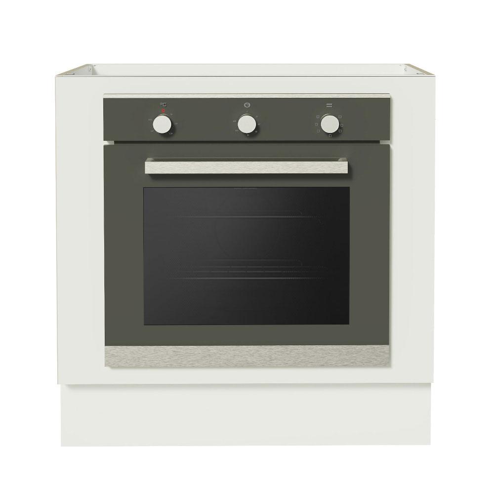 Balcão para Forno de Embutir 80 x 60 cm Sem Tampo Branco Agata, Glamy, Stella Madesa