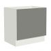 Balcão para Forno de Embutir 80 x 60 cm Sem Tampo Branco/Cinza Agata Madesa