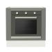 Balcão para Forno de Embutir 80 x 60 cm Sem Tampo Branco/Cinza Agata Madesa