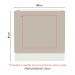 Balcão para Forno de Embutir 80 x 60 cm Sem Tampo Branco/Crema Agata Madesa