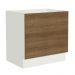 Balcão para Forno de Embutir 80 x 60 cm Sem Tampo Branco/Rustic Glamy, Stella Madesa