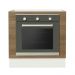 Balcão para Forno de Embutir 80 x 60 cm Sem Tampo Branco/Rustic Glamy, Stella Madesa