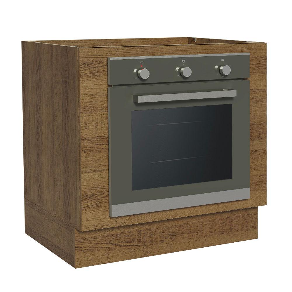 Balcão para Forno de Embutir 80 x 60 cm Sem Tampo Rustic Glamy, Stella Madesa