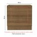 Balcão para Forno de Embutir 80 x 60 cm Sem Tampo Rustic Glamy, Stella Madesa