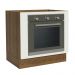 Balcão para Forno de Embutir 80 x 60 cm Sem Tampo Rustic/Branco Agata, Glamy, Stella Madesa
