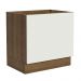 Balcão para Forno de Embutir 80 x 60 cm Sem Tampo Rustic/Branco Agata, Glamy, Stella Madesa