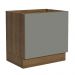 Balcão para Forno de Embutir 80 x 60 cm Sem Tampo Rustic/Cinza Agata Madesa