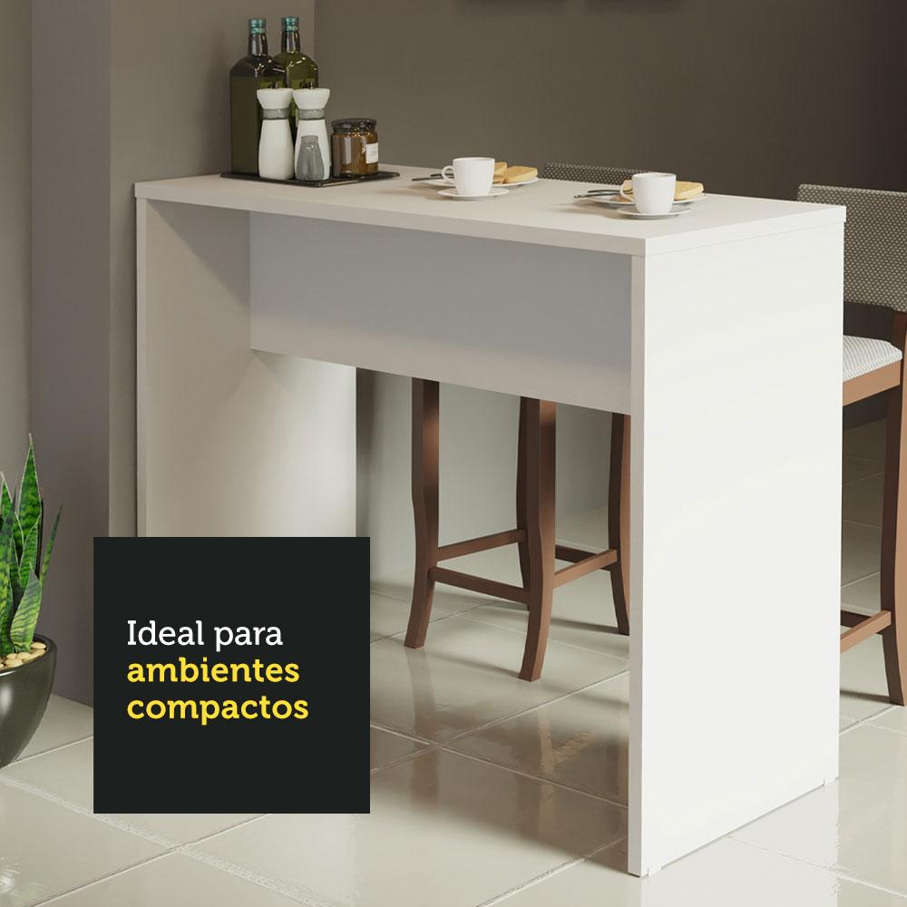 Bancada para Cozinha 115 cm Branco Reims Madesa