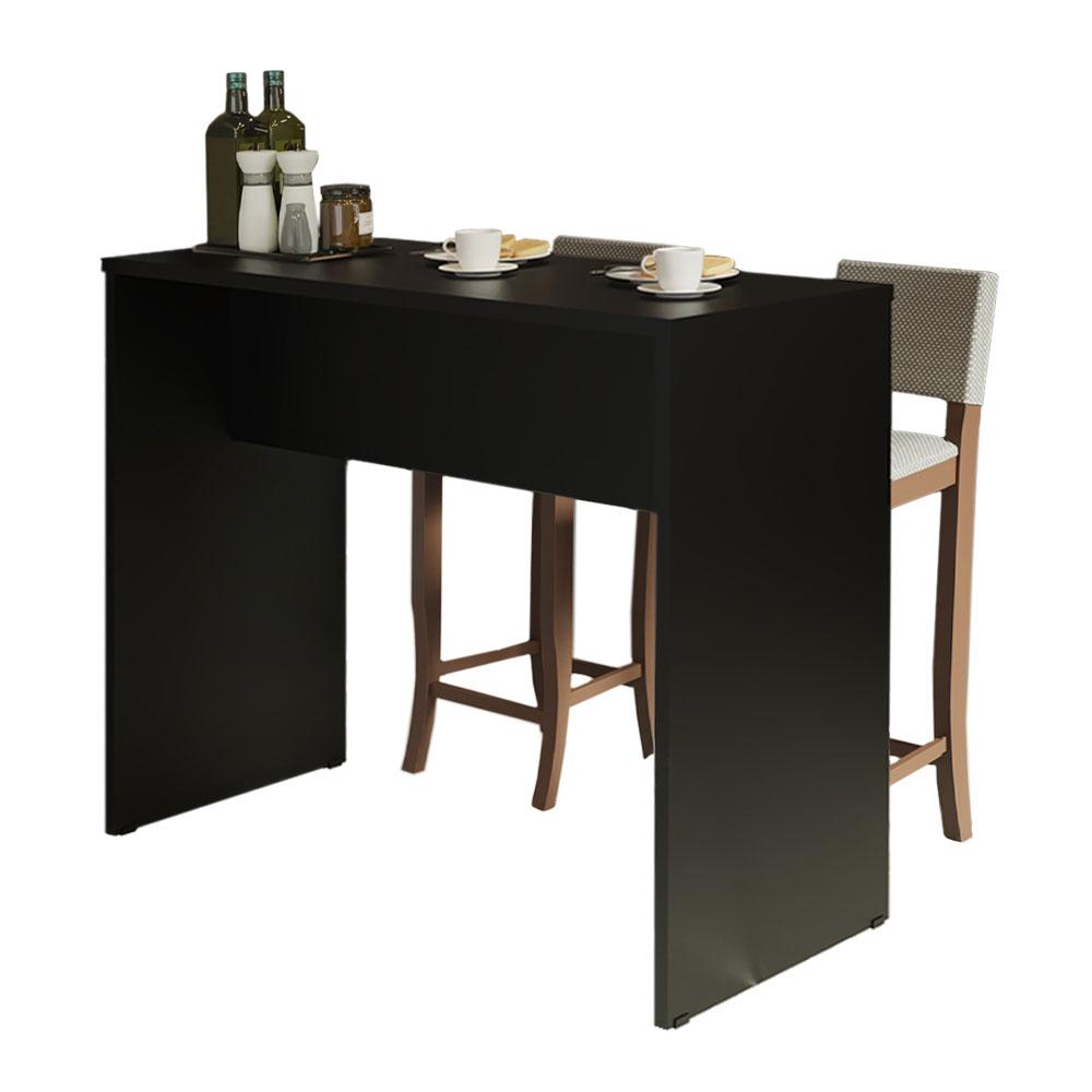 Bancada para Cozinha 115 cm Preto Reims Madesa