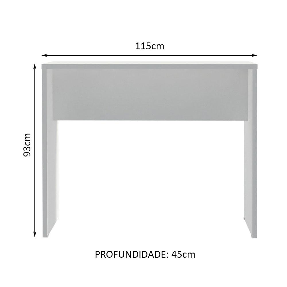 Bancada para Cozinha Lux Madesa 115 cm - Branco