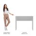 Bancada para Cozinha Lux Madesa 115 cm - Branco
