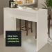 Bancada para Cozinha Madesa 115 cm - Branco