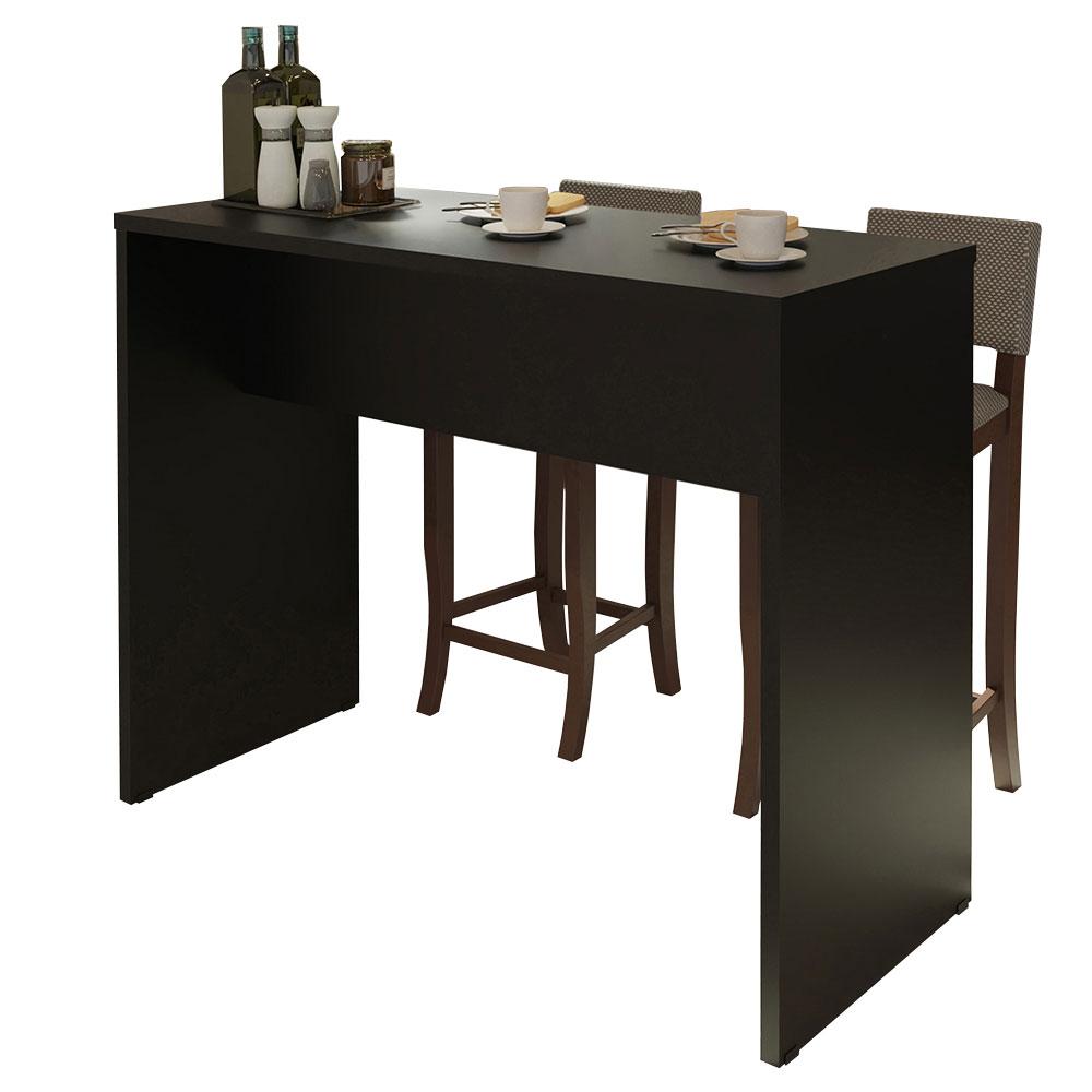Bancada para Cozinha Madesa 115 cm - Preto