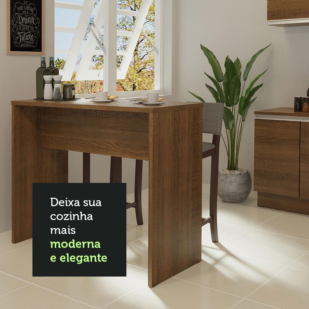 Bancada para Cozinha Madesa 115 cm - Rustic