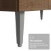 Buffet Aparador 105cm 3 Portas e 1 Gaveta Rustic Madesa