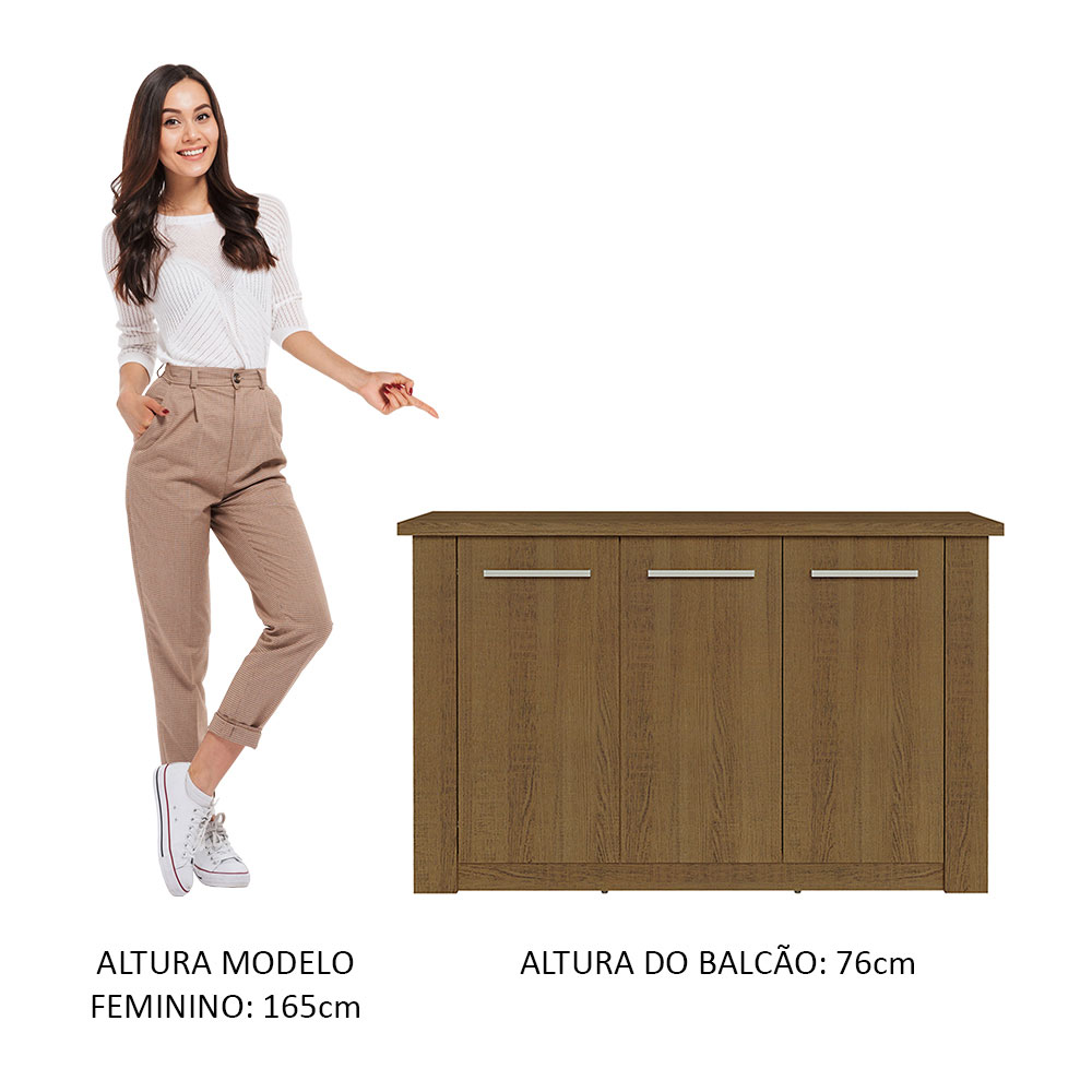 Buffet Aparador para Sala de Jantar Madesa 3 Portas