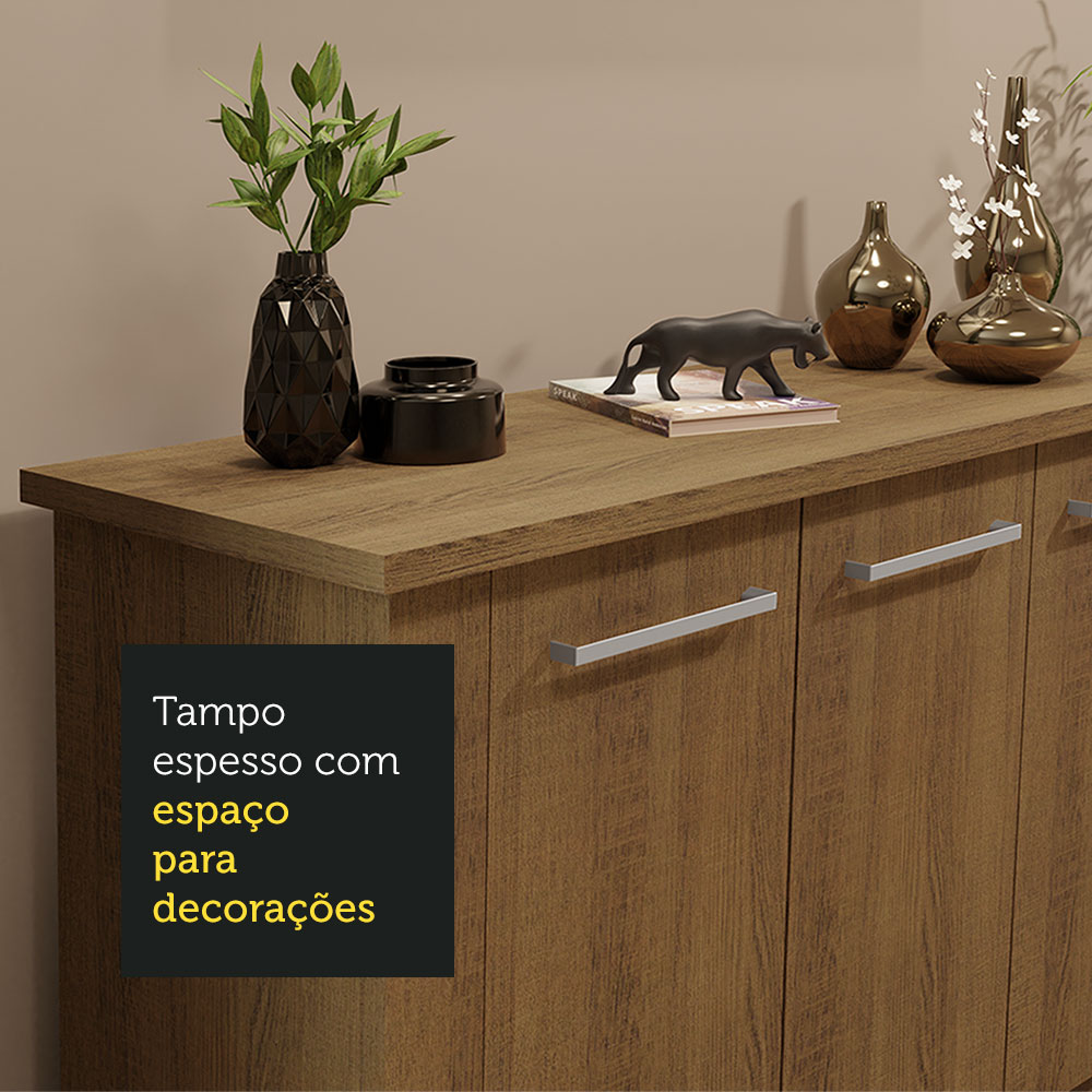 Buffet Aparador para Sala de Jantar Madesa 3 Portas