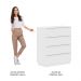 Cômoda Madesa 4 Gavetas - Branco
