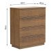 Cômoda Madesa 4 Gavetas - Rustic