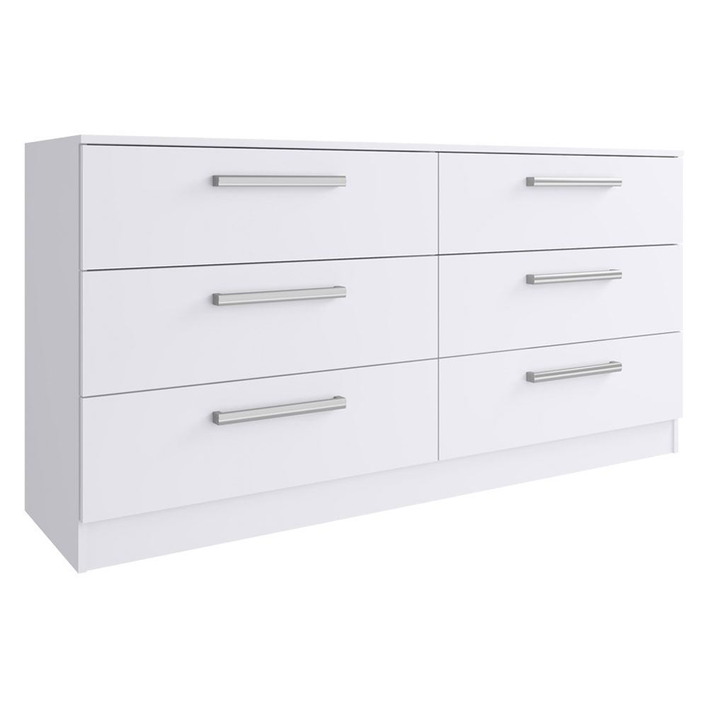 Cômoda Madesa Laura com 6 Gavetas - Branco