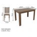 Conjunto Sala de Jantar Cíntia Madesa Mesa Tampo de Madeira com 4 Cadeiras - Rustic/Crema/Pérola