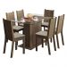 Conjunto Sala de Jantar Gales Madesa Mesa com 6 Cadeiras - Rustic/Pérola