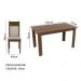Conjunto Sala de Jantar Havana Madesa Mesa Tampo de Madeira com 4 Cadeiras